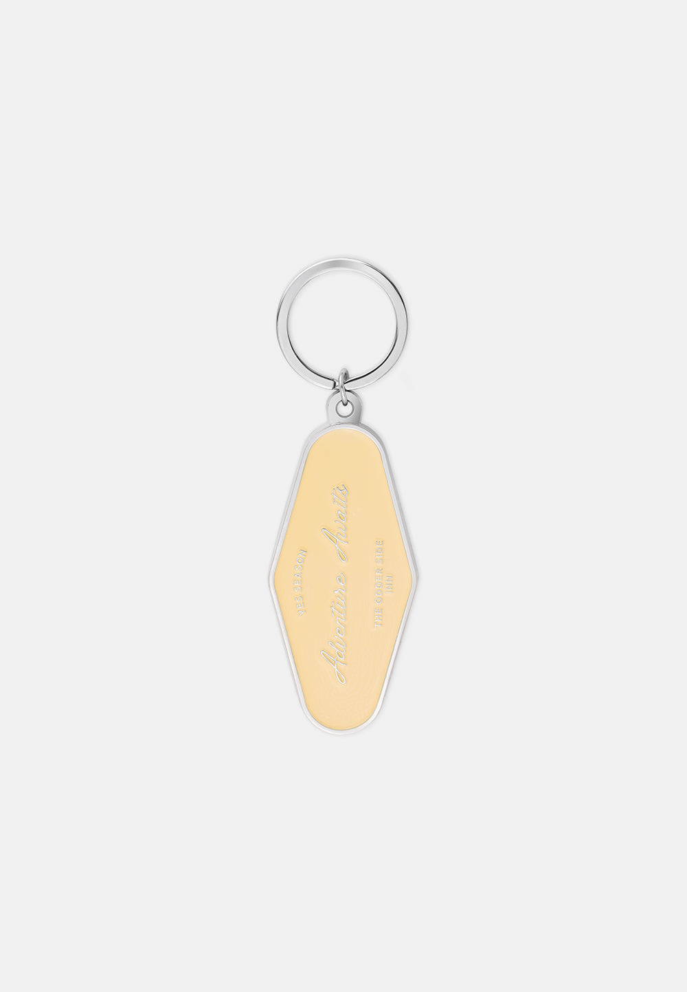 ADVENTURE AWAITS KEY CHAIN YELLOW