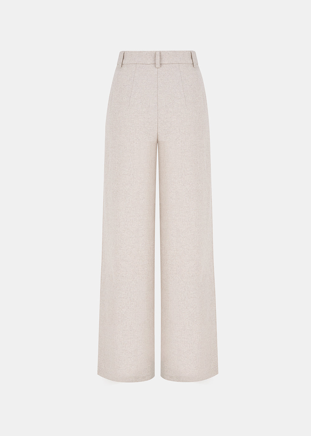 PANTALON EN LAINE GABLES BEIGE 