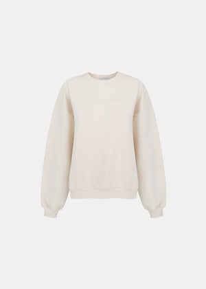 BASEBALL SWEATSHIRT BEIGE