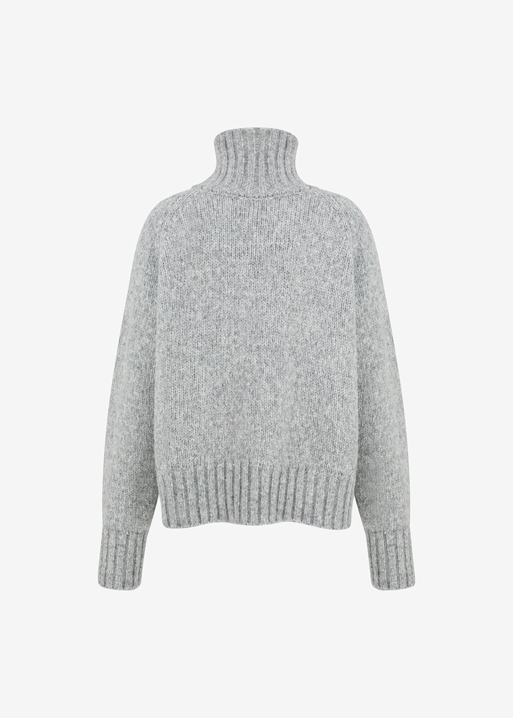 REIGN WOOLEN TURTLENECK SWEATER GREY