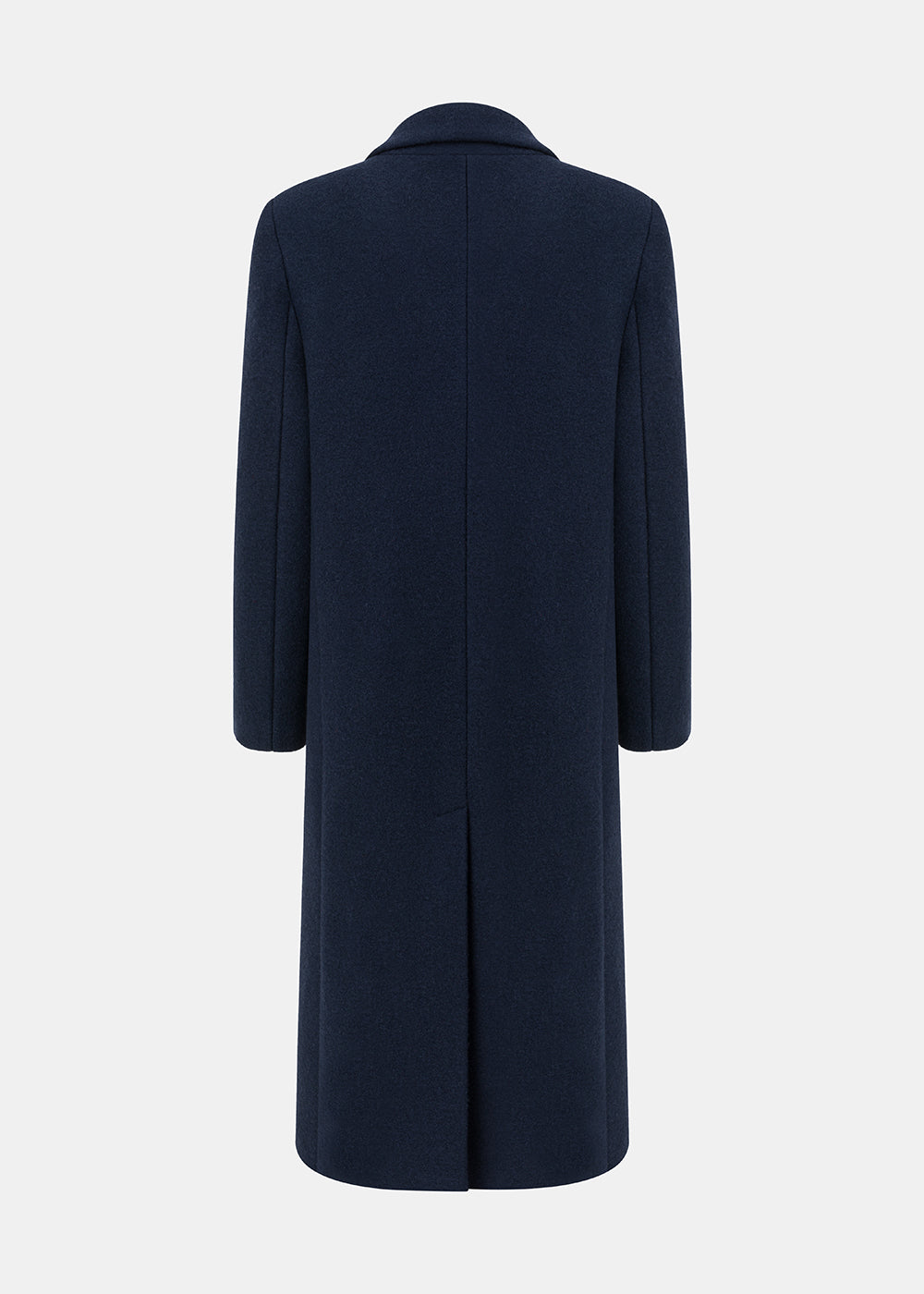 POEM WOOLEN COAT NAVY