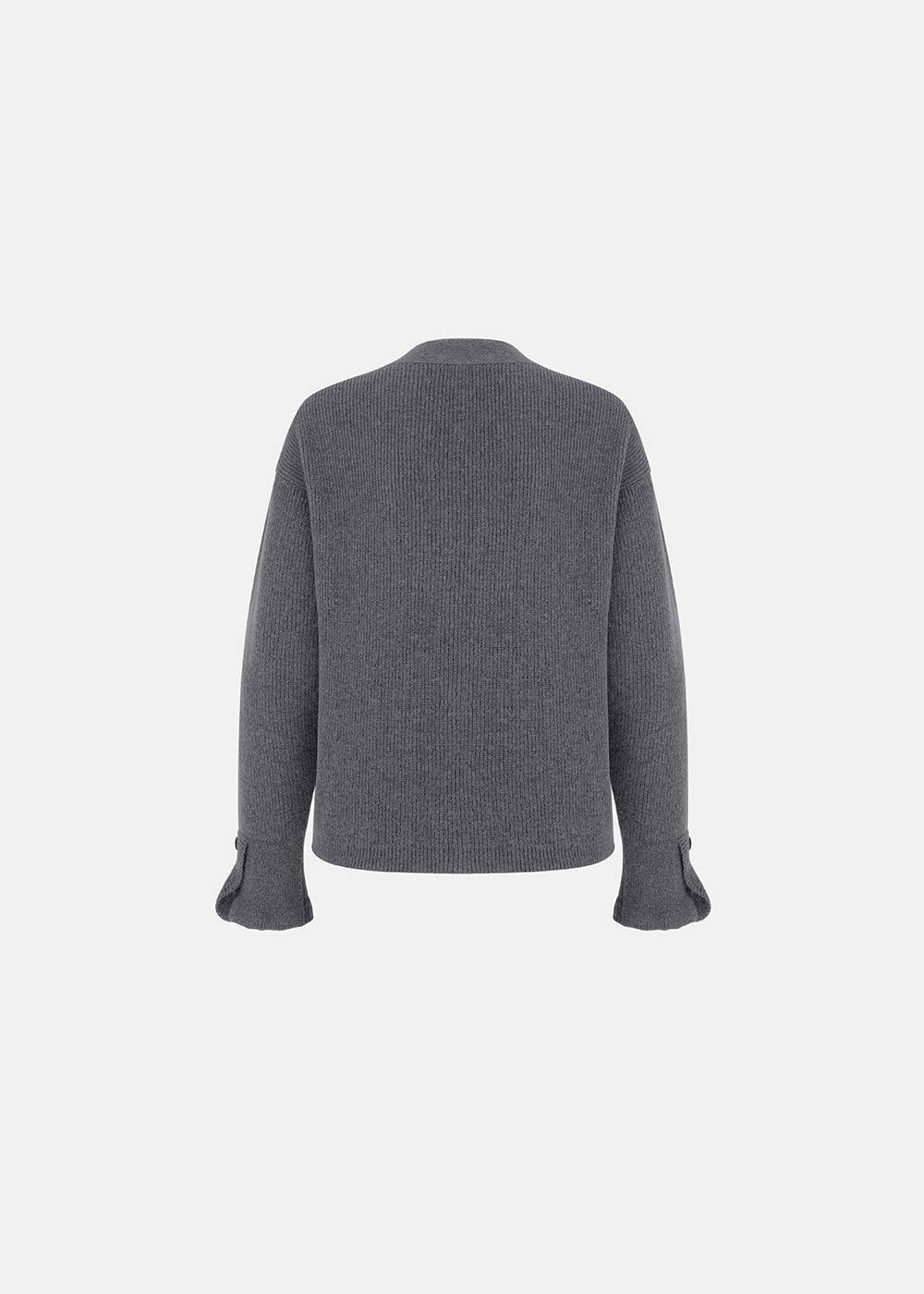 WHISPER WOOLEN CARDIGAN GRAPHITE