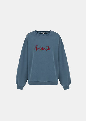 FREEZE WASHED SWEATSHIRT BLUE