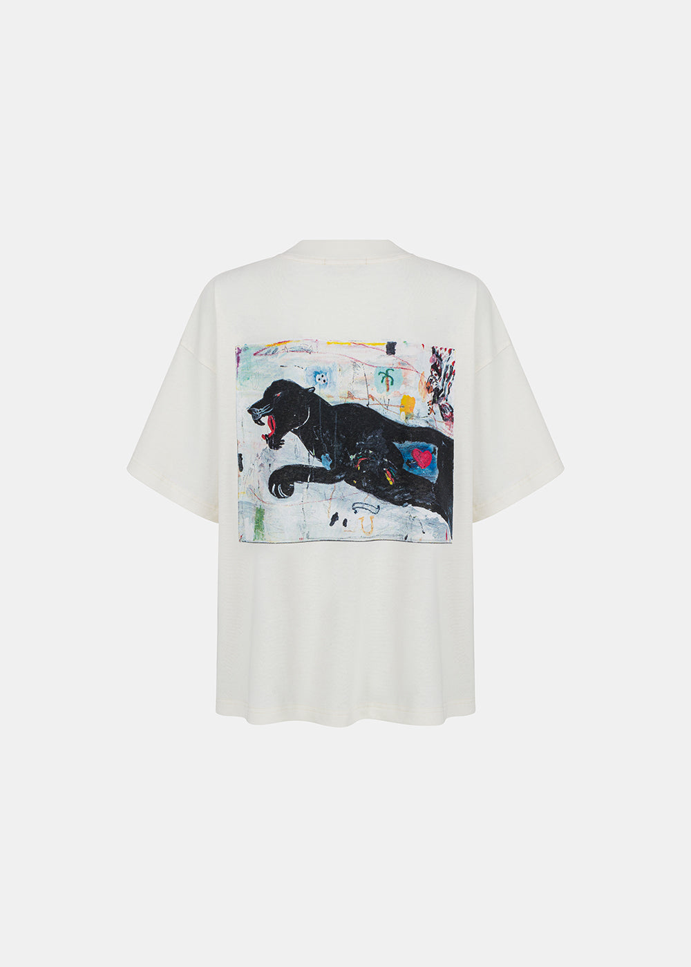 MOODS T-SHIRT PANTHER ECRU