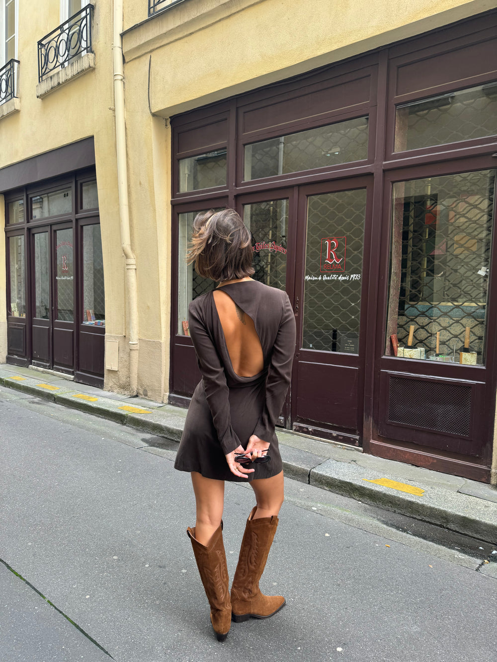 ROBE NOON MARRON