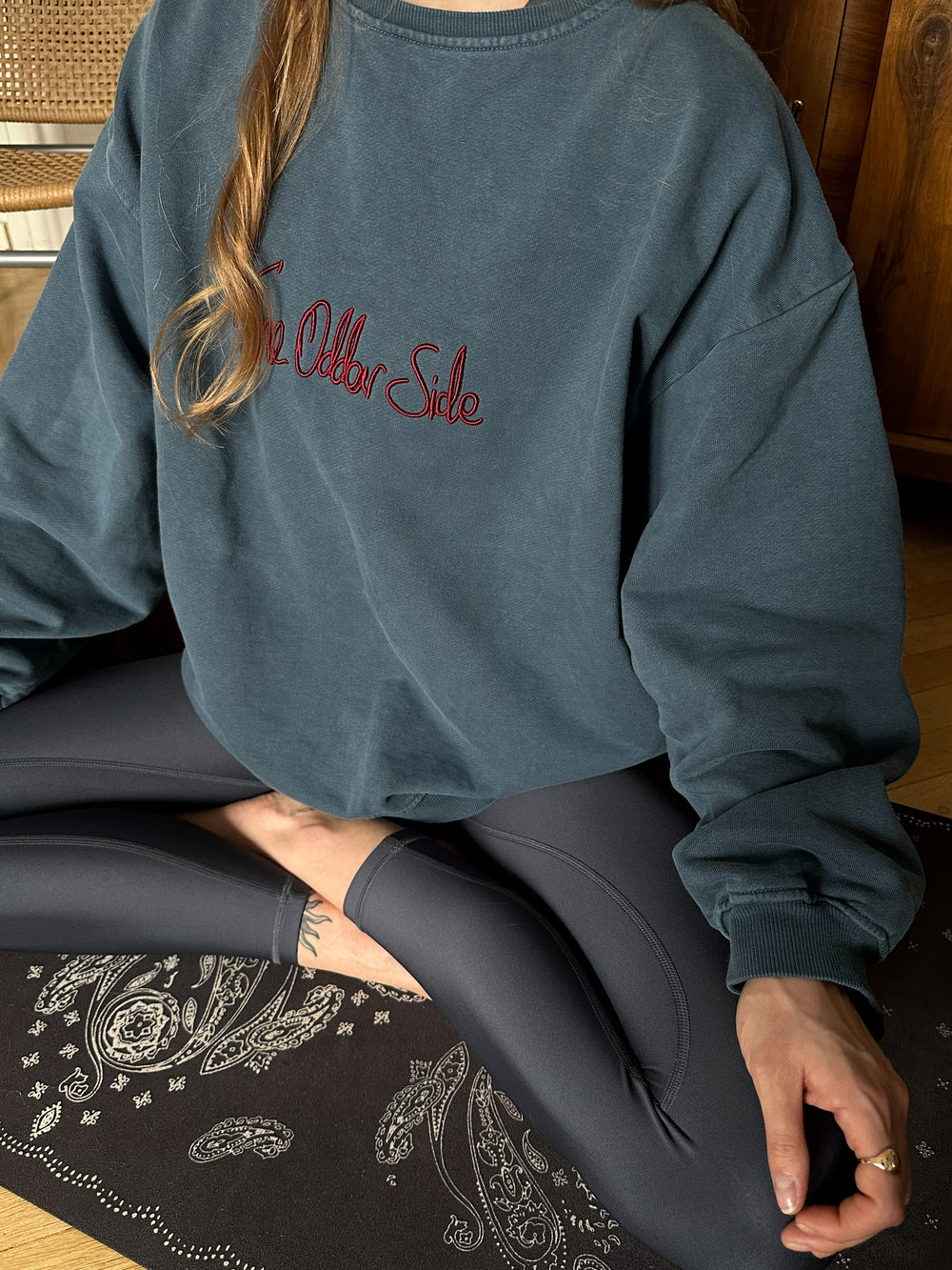 FREEZE WASHED SWEATSHIRT BLUE