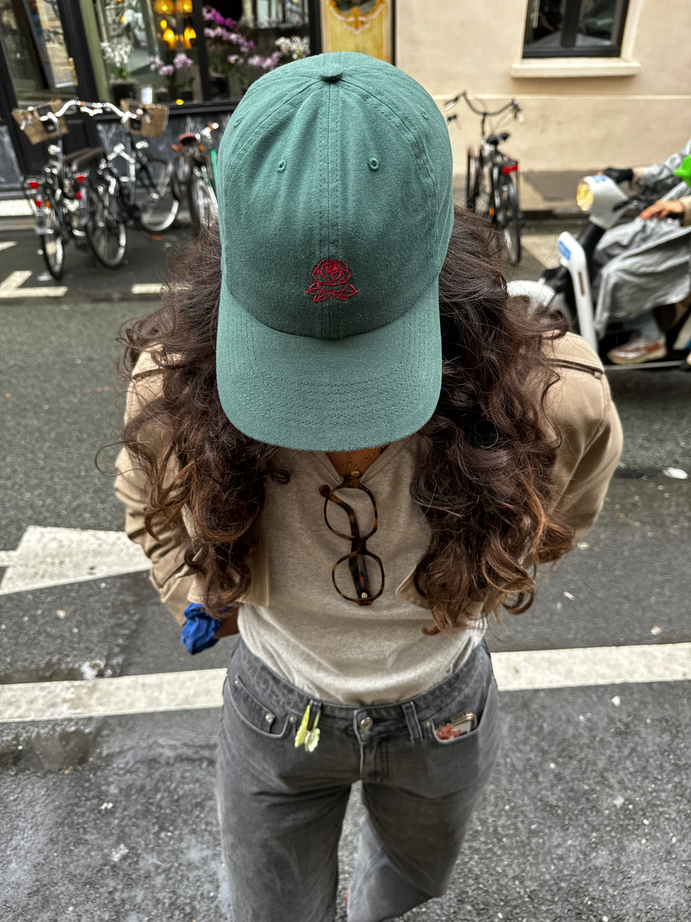 CASQUETTE ROSE VERTE