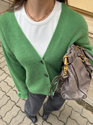 WHISPER WOOLEN CARDIGAN GREEN