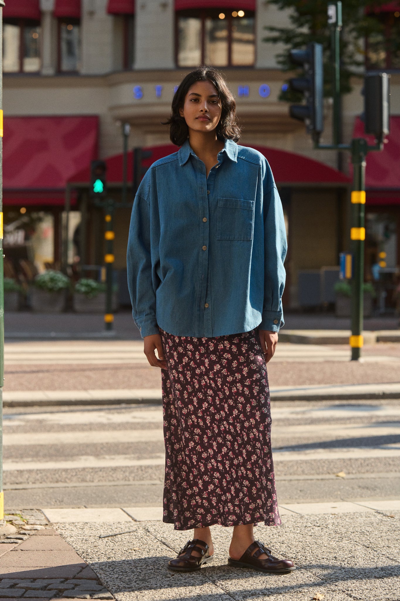 CHEMISE EN DENIM HOLLY BLEUE