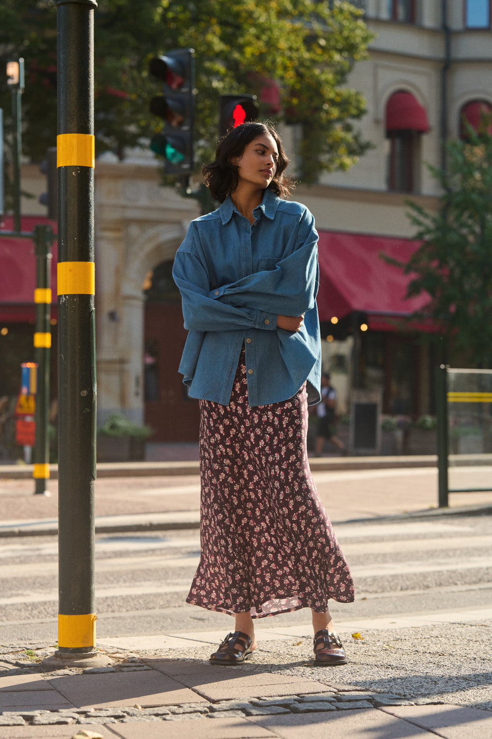 HOLLY OVERSIZE DENIM SHIRT BLUE