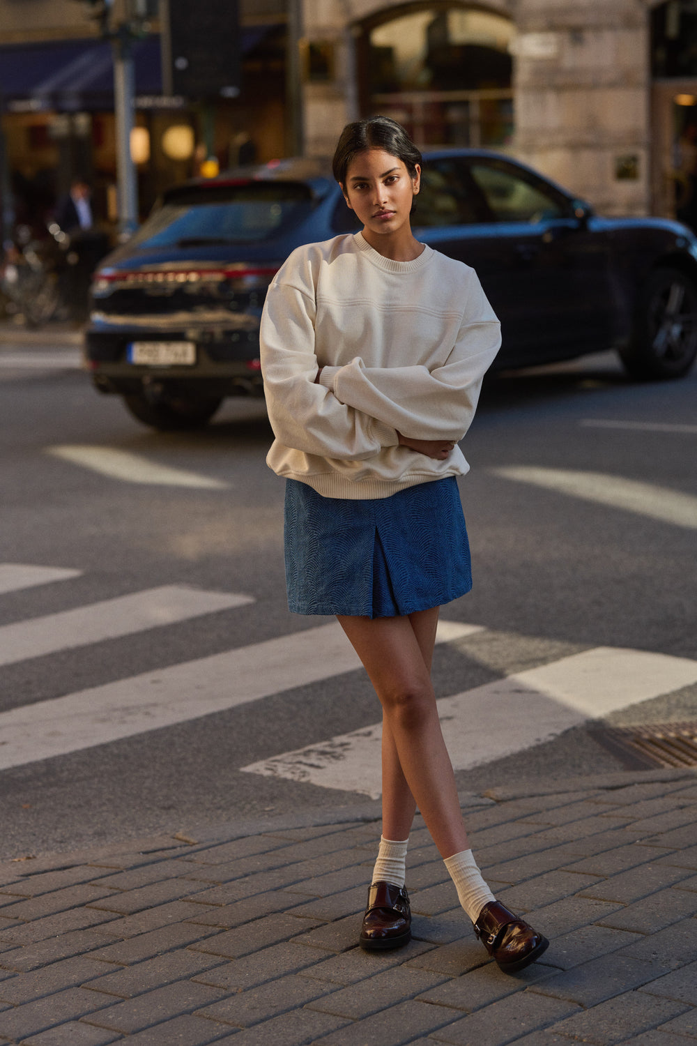 BASEBALL SWEATSHIRT BEIGE